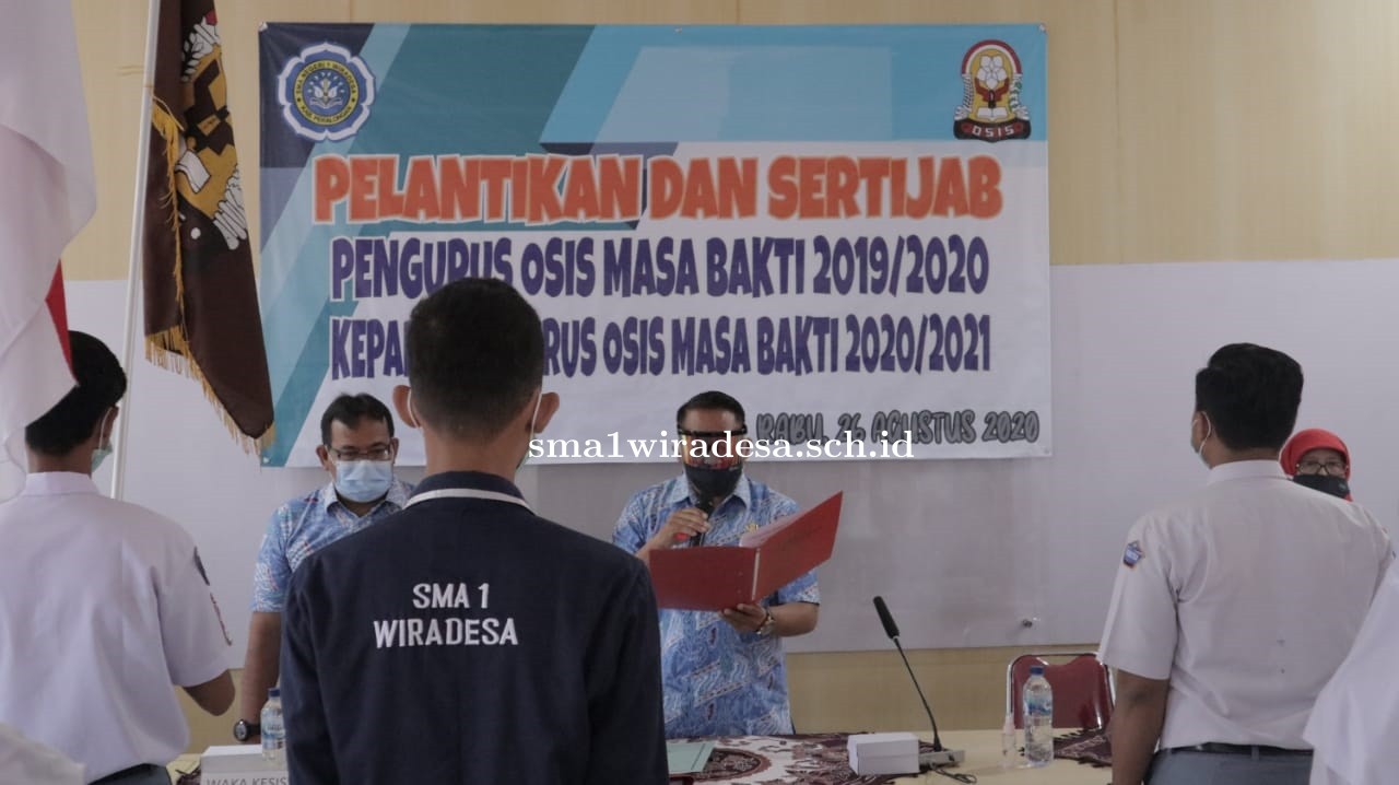 Serah Terima Jabatan Pengurus OSIS SMA N 1 Wiradesa 2020
